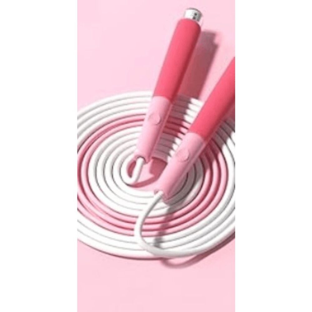 Jump Rope Adjustable Multi-Stage/High-Speed Bearings for Kids Teens (Pink Color)